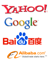 Google , Baidu, Yahoo, Alibaba